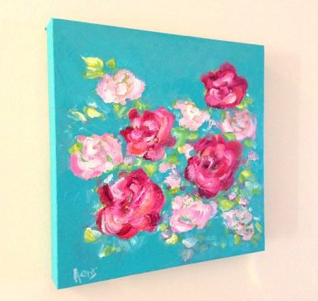 Abstract Roses Painting
