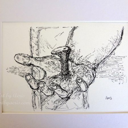 Jesus Hand Art