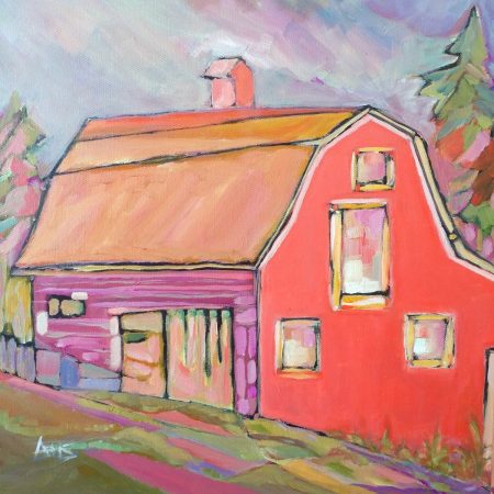 Red Barn Painting