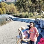 Aeris Osborne En Plein Air Alberta Table Mountain Beave Mines Lake