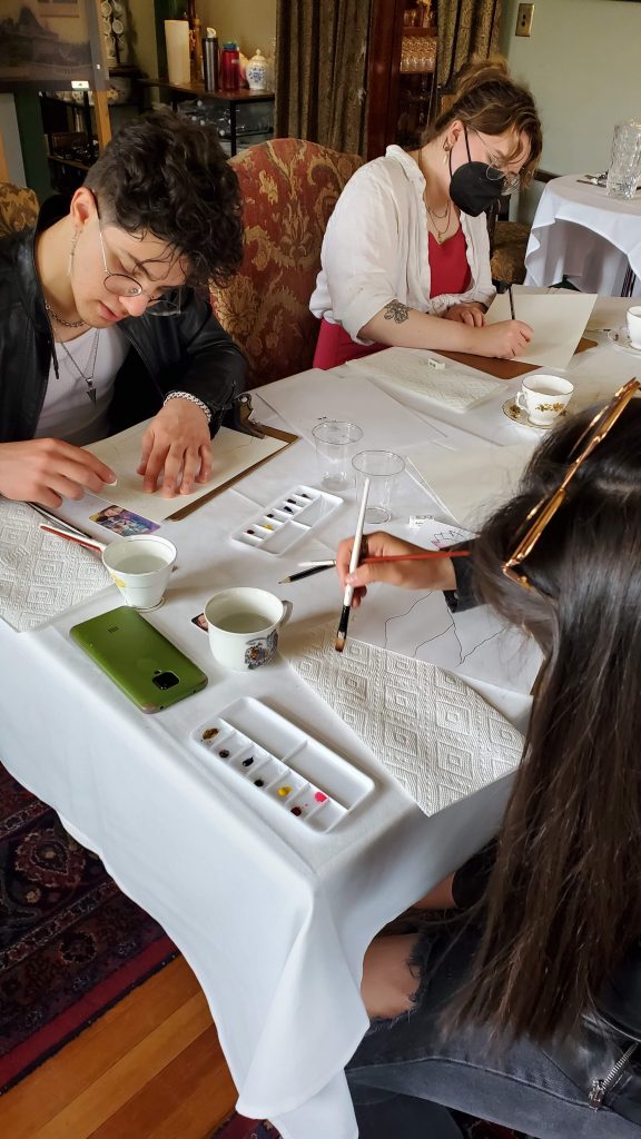 Lougheed House & Calgary Centre For Newcomers Watercolor Workshop Aeris Osborne 10