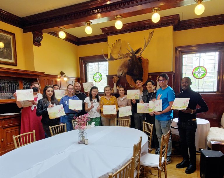Lougheed House & Calgary Centre For Newcomers Watercolor Workshop Aeris Osborne