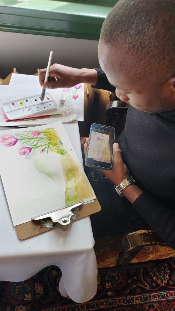 Lougheed House & Calgary Centre For Newcomers Watercolor Workshop Aeris Osborne 6