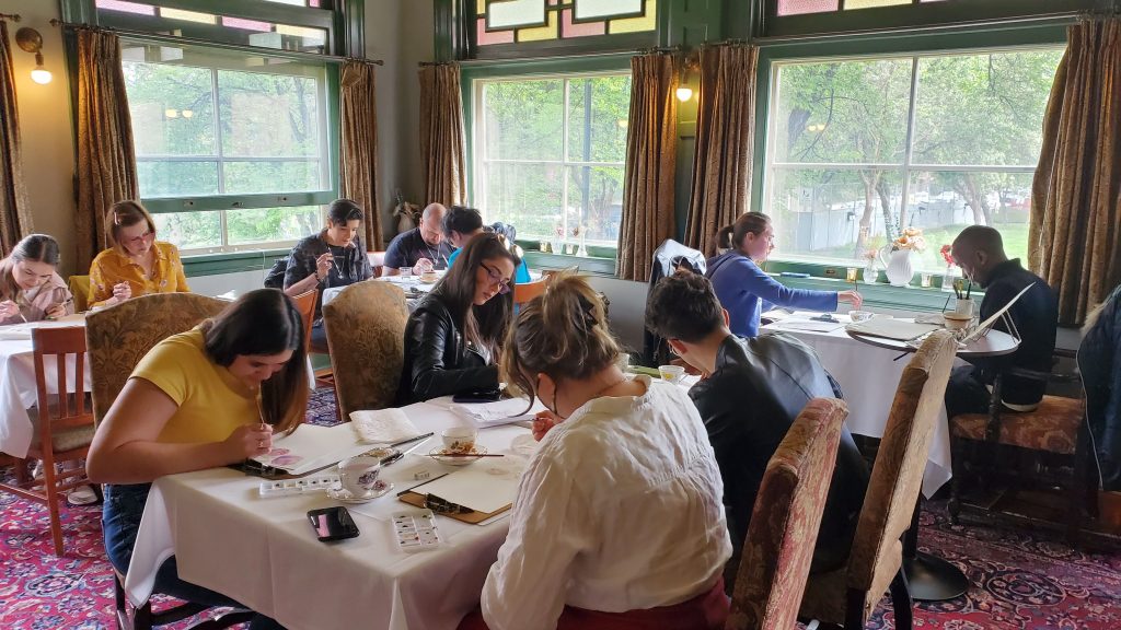 Lougheed House & Calgary Centre For Newcomers Watercolor Workshop Aeris Osborne