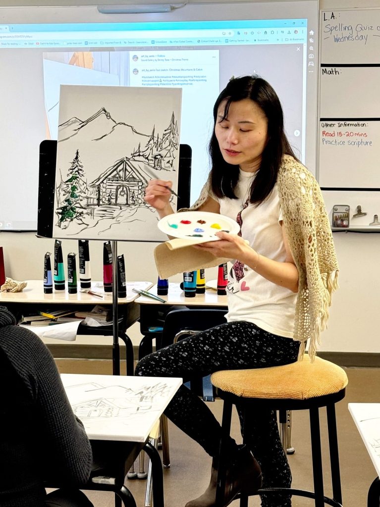 Meadowlark Christian School Parents Group Aeris Osborne Art Workshop