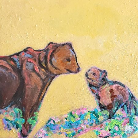 Grizzly Bear Mama and Cub
