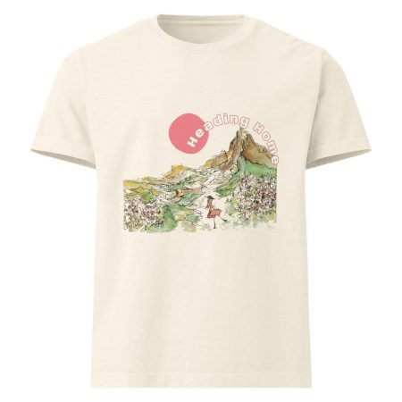 Heading Home Red Dress Girl Unisex Oversized T-Shirt