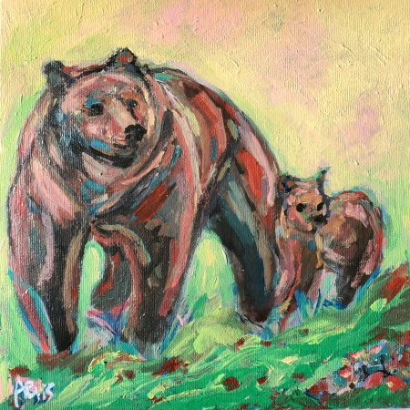 Grizzly Bear and Cub_Close To Me_ Aeris Osborne