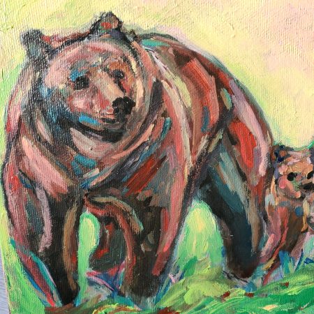 Grizzly Bear and Cub_Close To Me_ Aeris Osborne